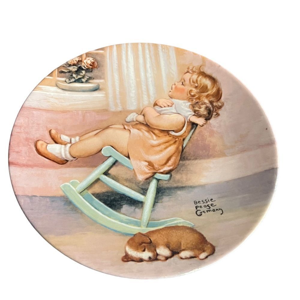 Vintage 1983 Bessie Pease Gutmann collectible plate “the Lullaby”